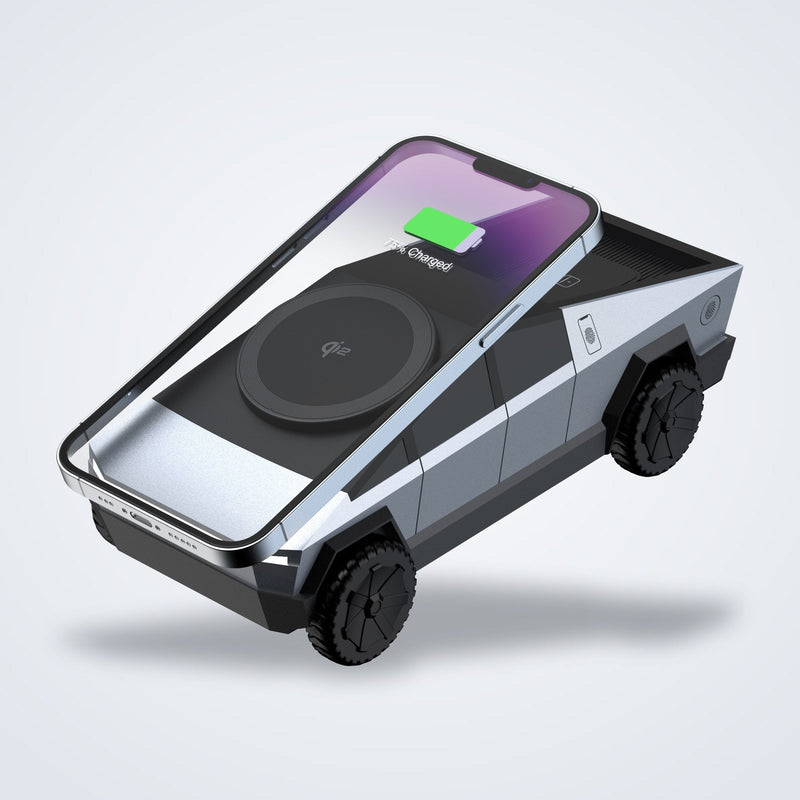 iPhone on the CyberDock charging pad