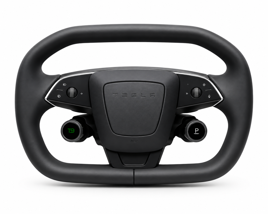 Apex T9 Cyber Steering Wheel™ | Rotary Control Wheel for Tesla Model 3 & Model Y