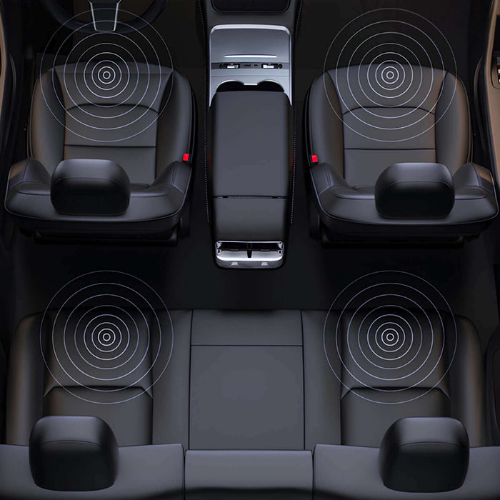 Laptop and phones charging from the centre console