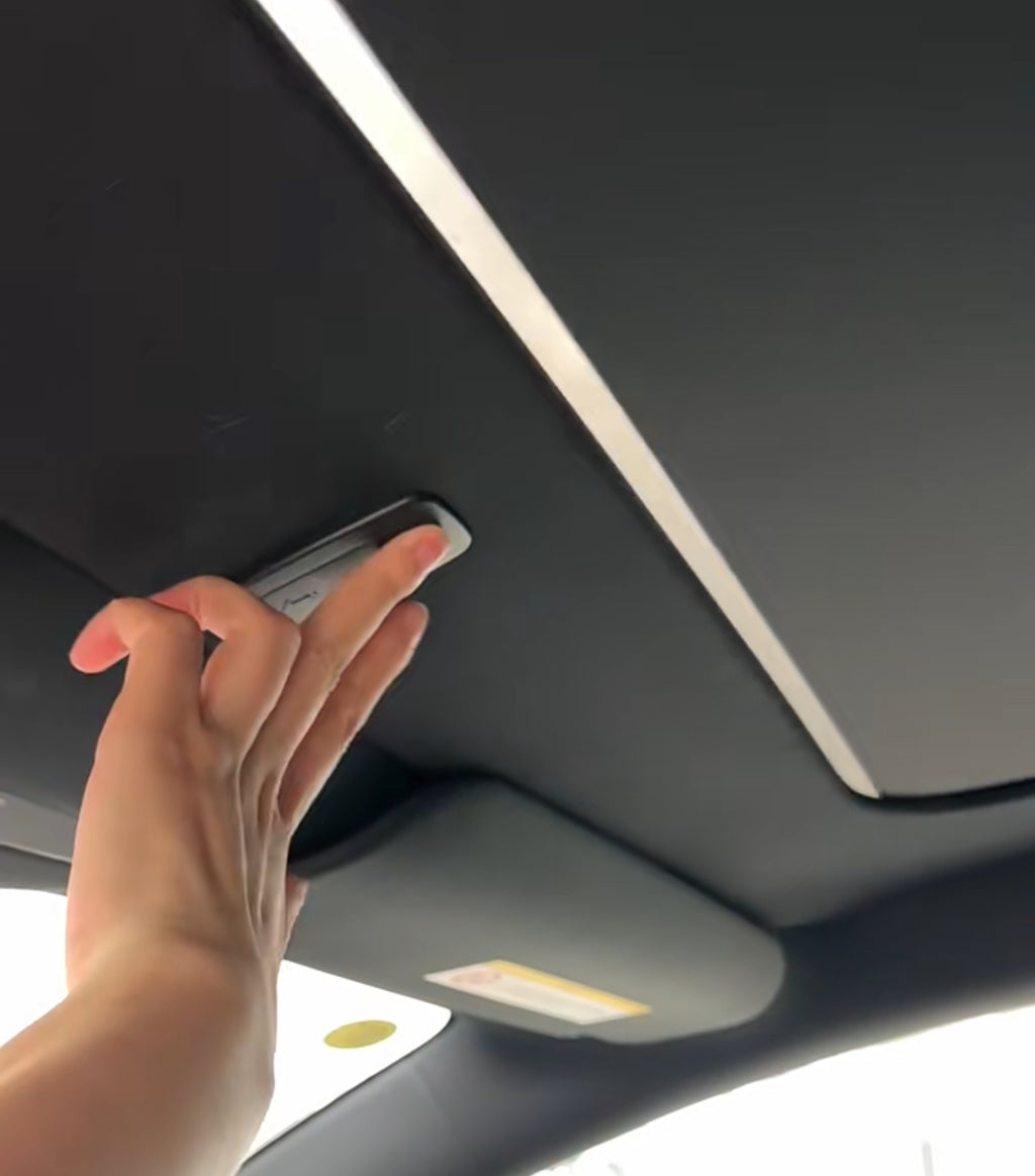 Smart Voice-Controlled Retractable Electric Sunshade | Tesla Model Y & Model Y Juniper