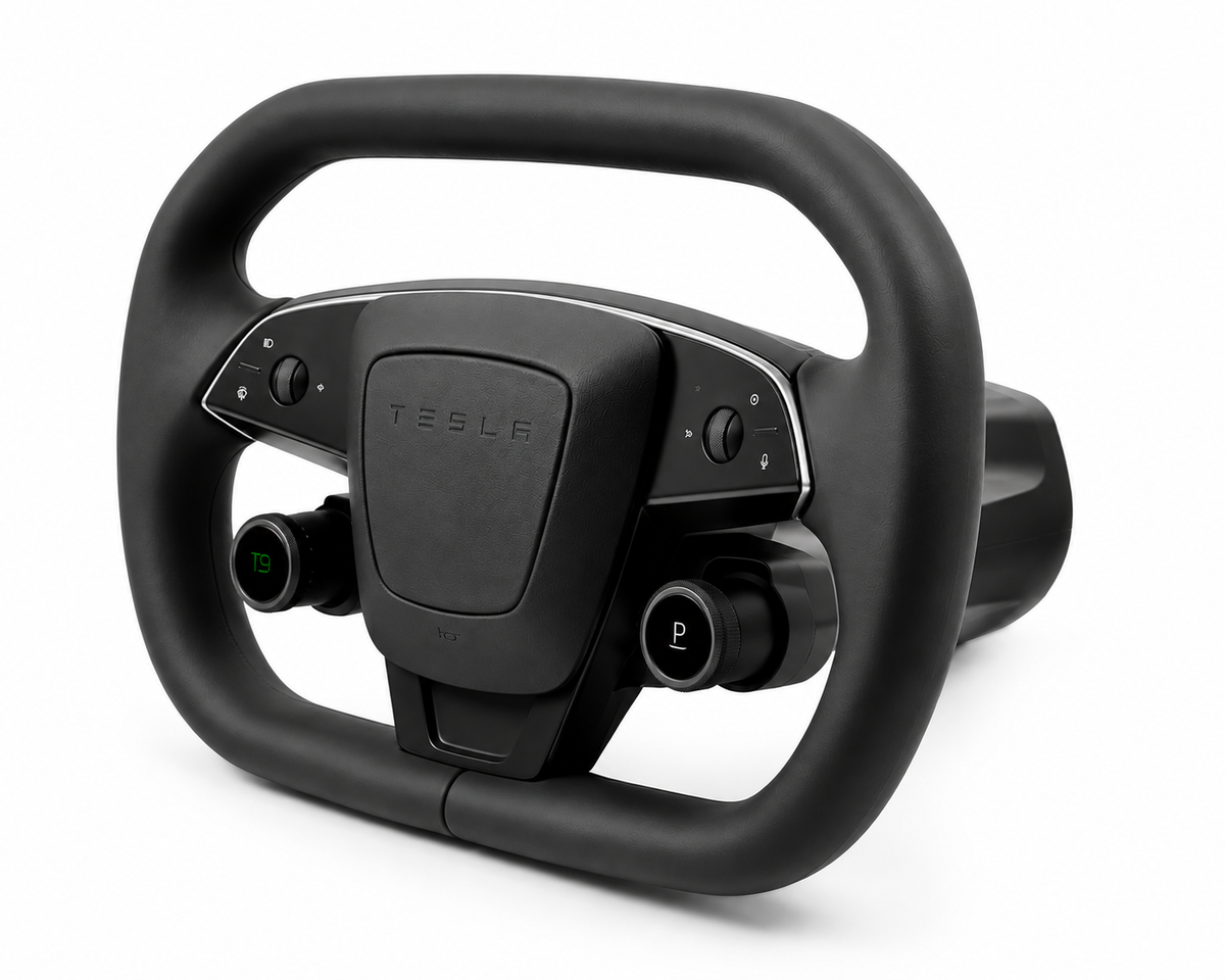Apex T9 Cyber Steering Wheel™ | Rotary Control Wheel for Tesla Model 3 & Model Y