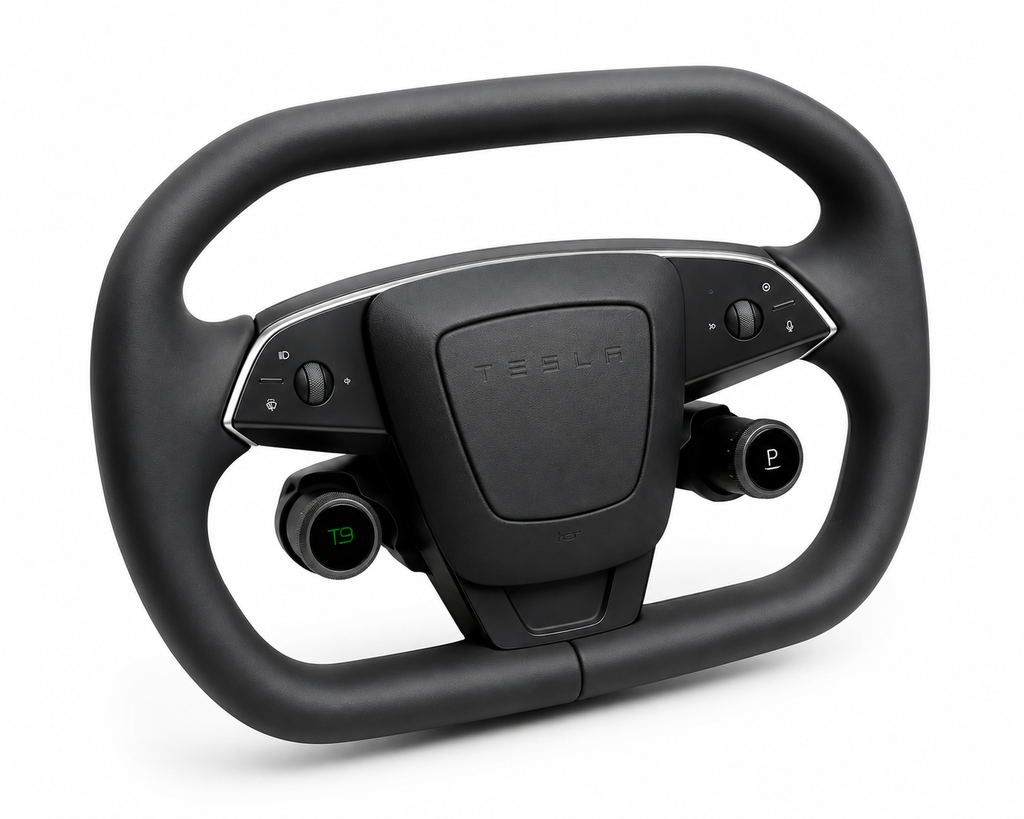 Apex T9 Cyber Steering Wheel™ | Rotary Control Wheel for Tesla Model 3 & Model Y