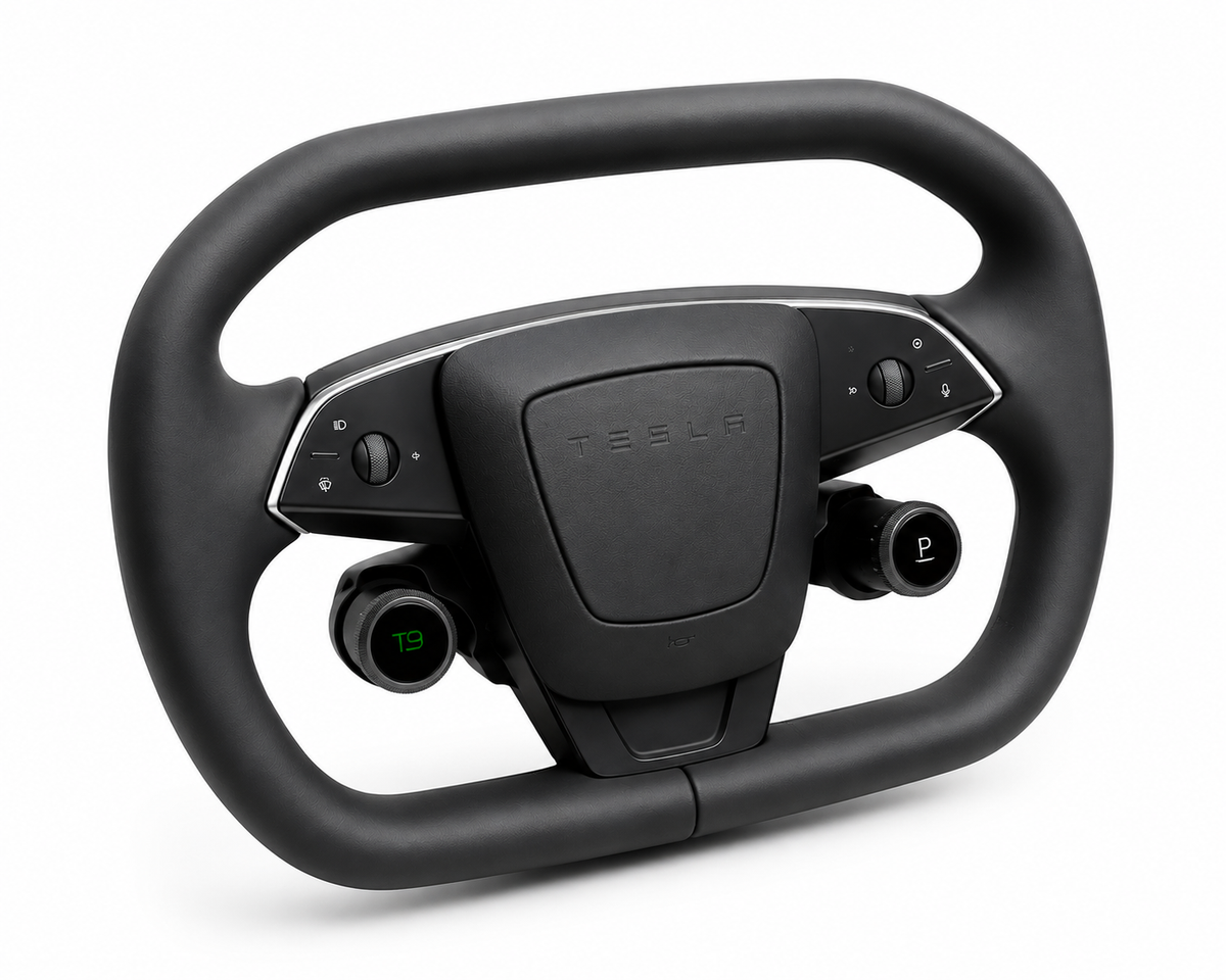 Apex T9 Cyber Steering Wheel™ | Rotary Control Wheel for Tesla Model 3 & Model Y