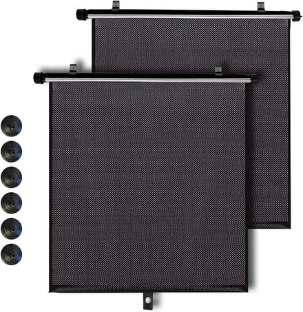 Apex RollShade™ — Retractable Side Window Sun Shade (2-Pack)