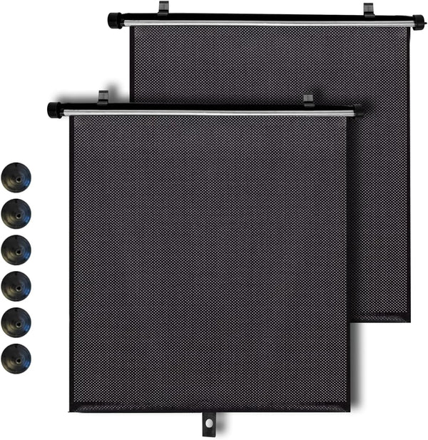 Apex RollShade™ — Retractable Side Window Sun Shade (2-Pack)