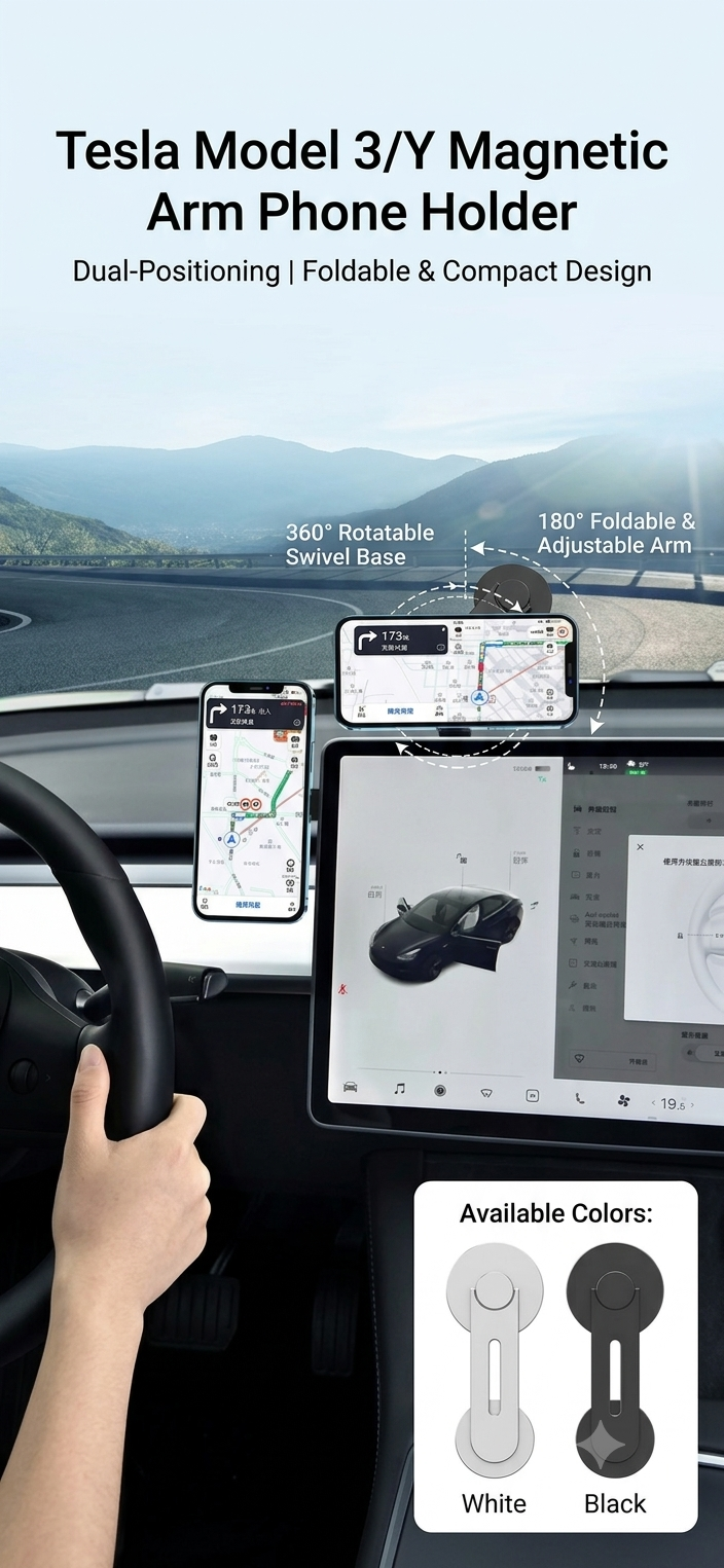 Apex Screen-Edge Pro™ | Foldable Hidden MagSafe EV Mount
