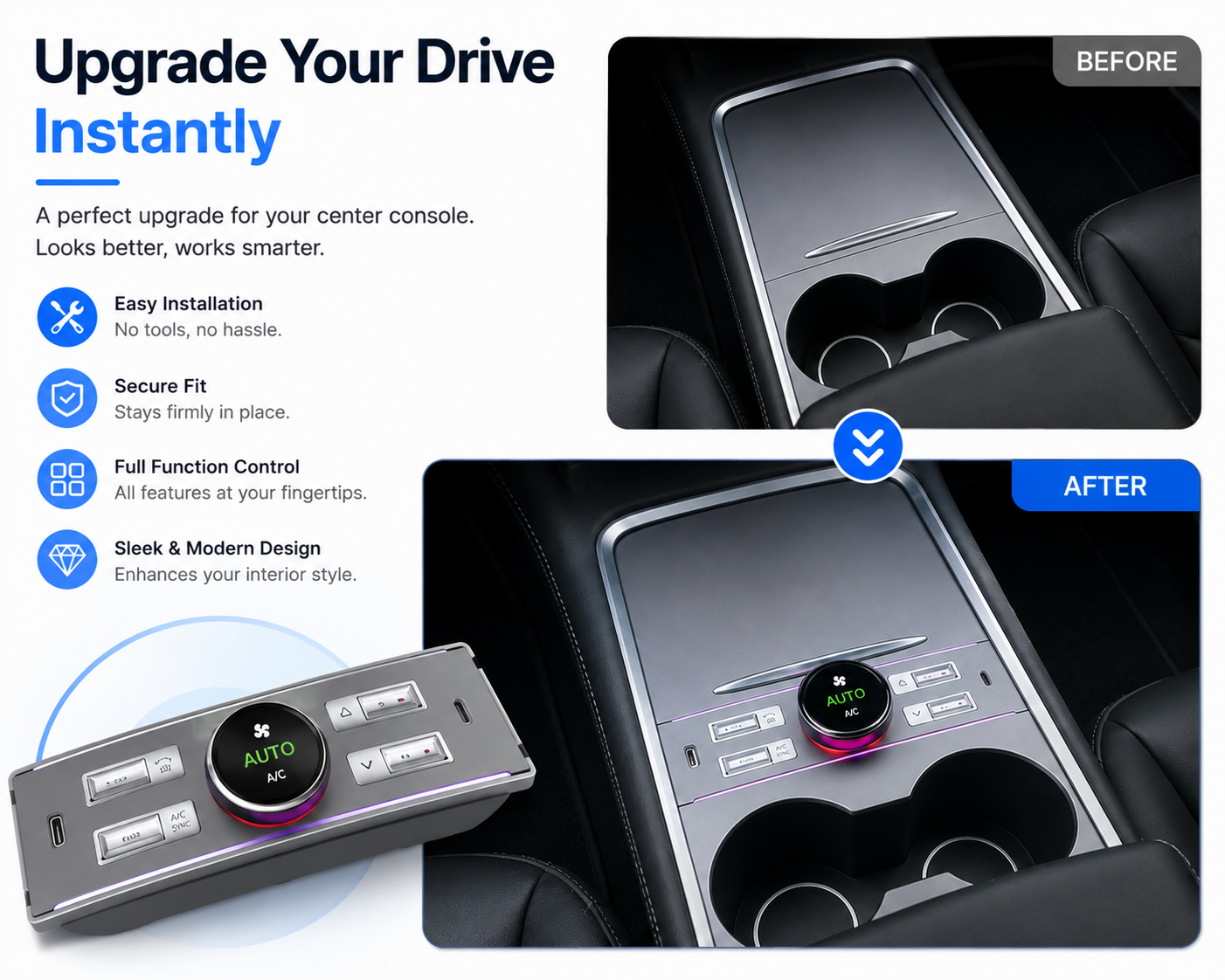 LCD Intelligent Control Docking Station Knob — AS2059