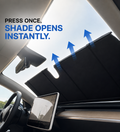 Apex AutoShade Pro™ — Automatic Electric Retractable Windshield Sunshade | One-Touch, Fits Any Car