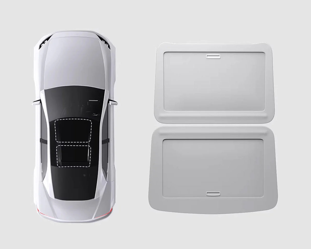 Apex SkyShade™ — Retractable Glass Roof Sun Shade for Tesla Model 3 Highland