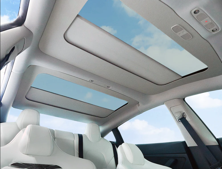 Apex Voice-Controlled Electric Retractable Glass Roof Sunshade | Tesla Model 3 (2017–2026+)