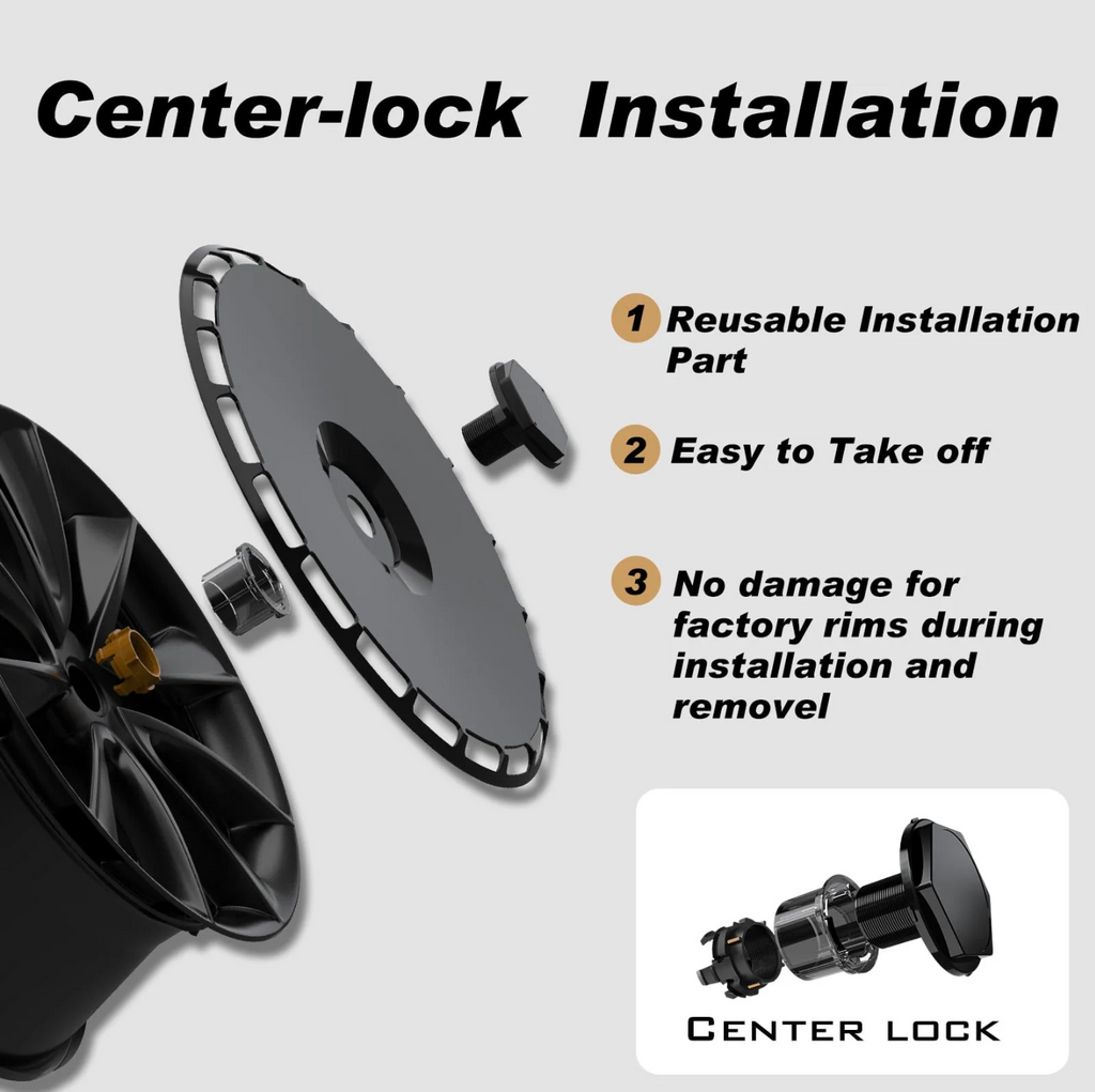 Apex Wheel Covers — Black Flower