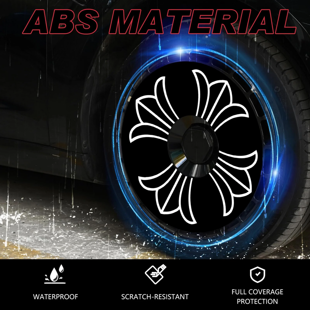 Apex Wheel Covers — Black Flower
