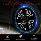 Apex Wheel Covers — Black Flower