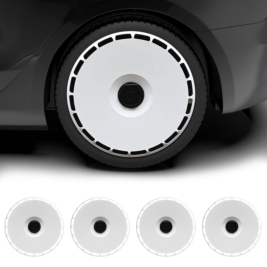 Apex Wheel Covers — Pure White