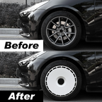 Apex Wheel Covers — Pure White