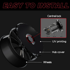 Apex Wheel Covers — Pure Black