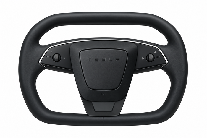 Apex CyberWheel™ — Cybertruck-Style Steering Wheel for Tesla Model 3 Highland & Model Y Juniper