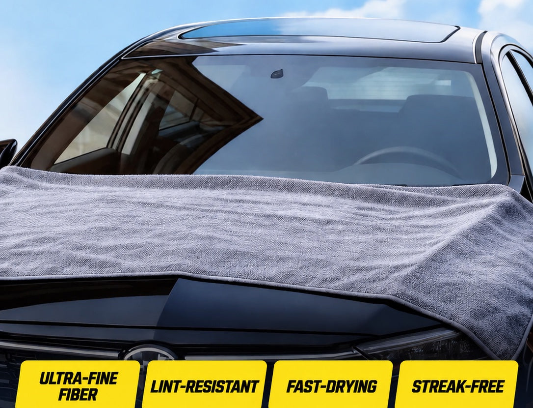 Apex AquaDry — Microfiber Car Drying Towel