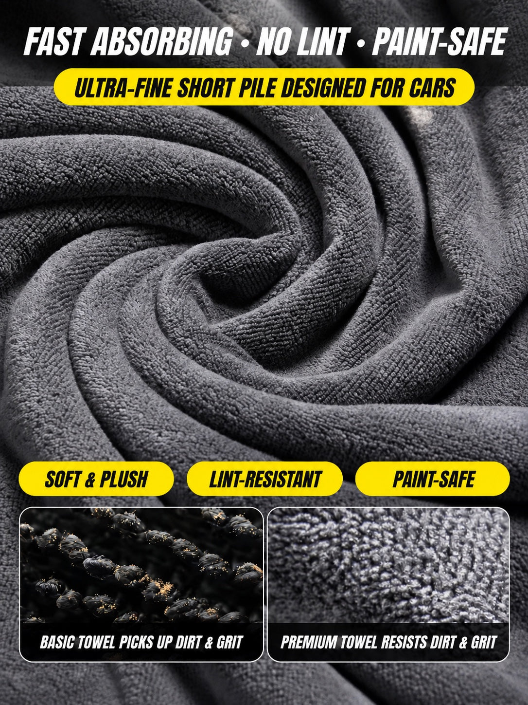 Apex AquaDry — Microfiber Car Drying Towel
