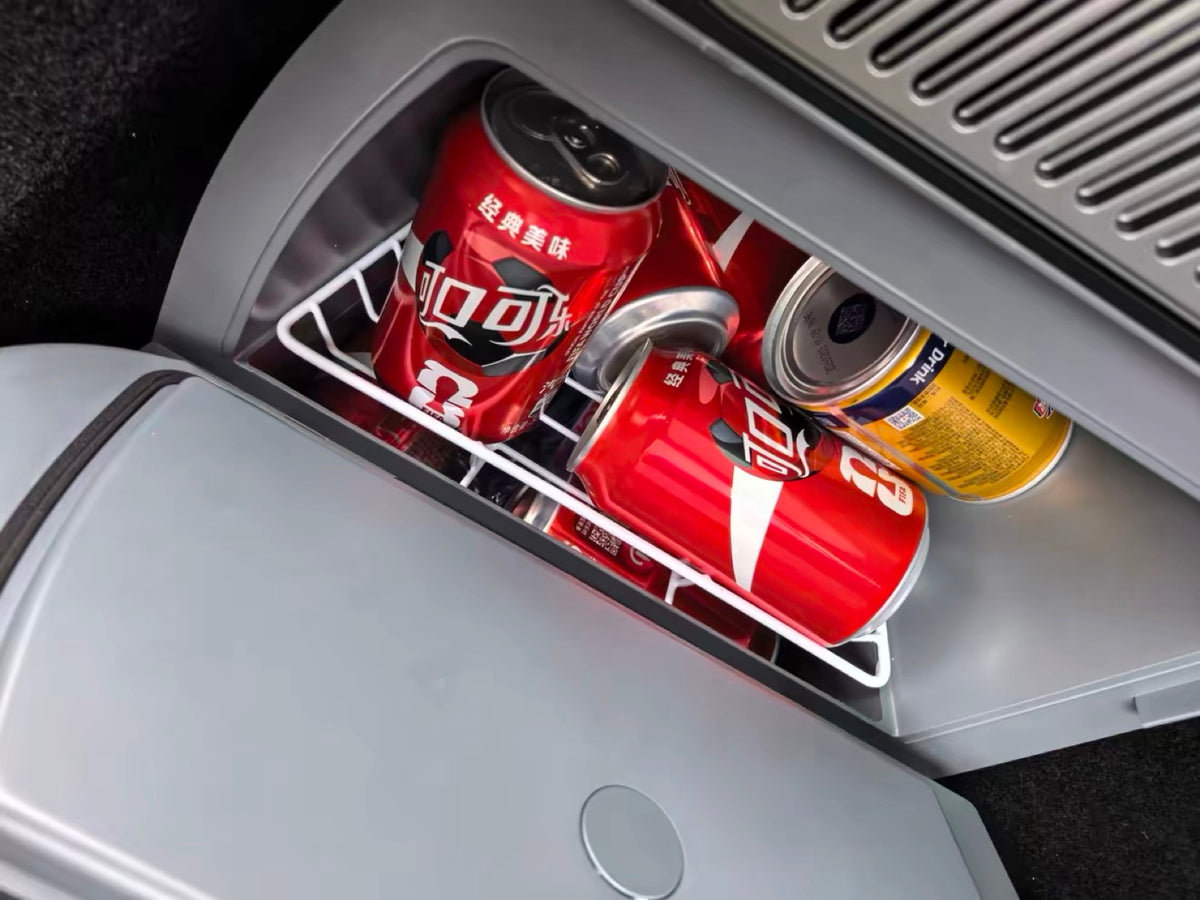 Cans on the lift-out rack