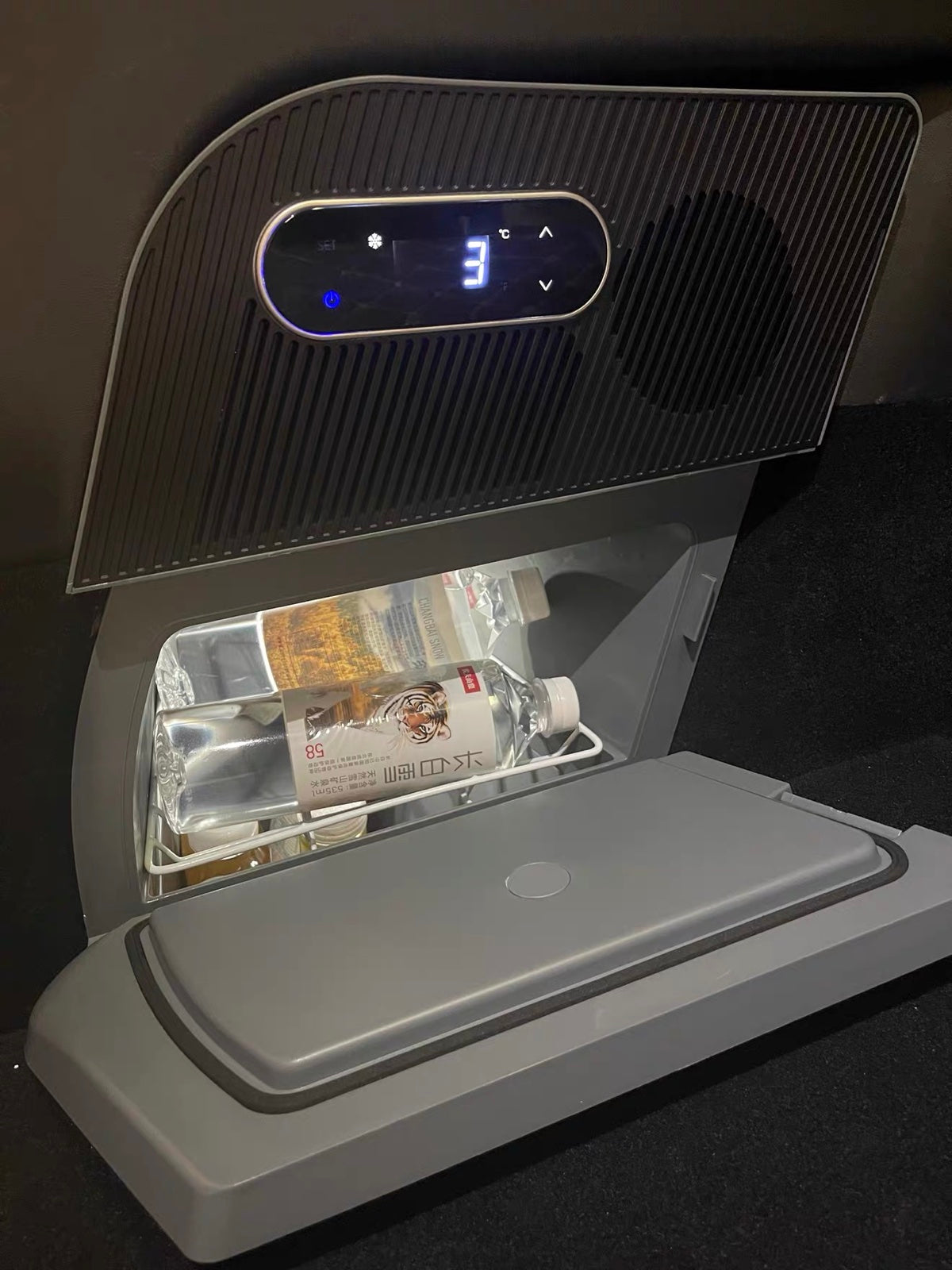 Display at 3 °C, drawer open