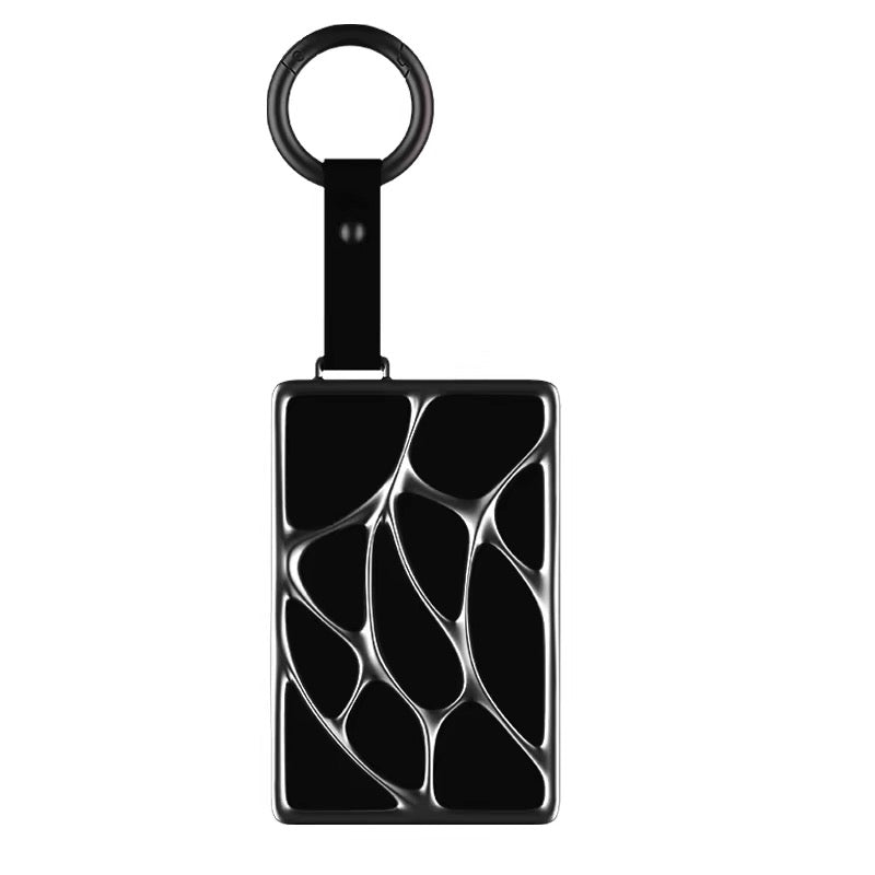 Apex sculpted metal NFC key card holder in Black