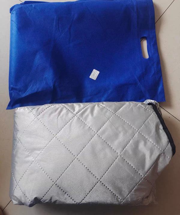 Folded with its storage bag