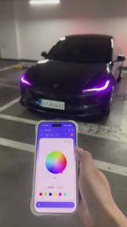 Tesla Model 3 Highland Custom Color DRL Upgrade